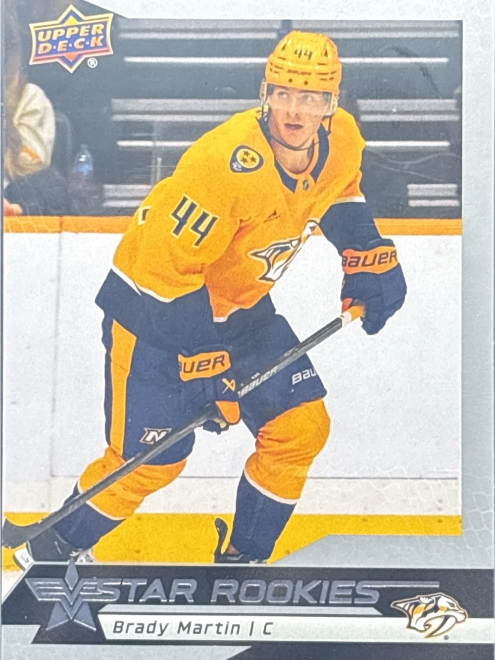 Upper Deck Brady Martin Rookie Trading Card